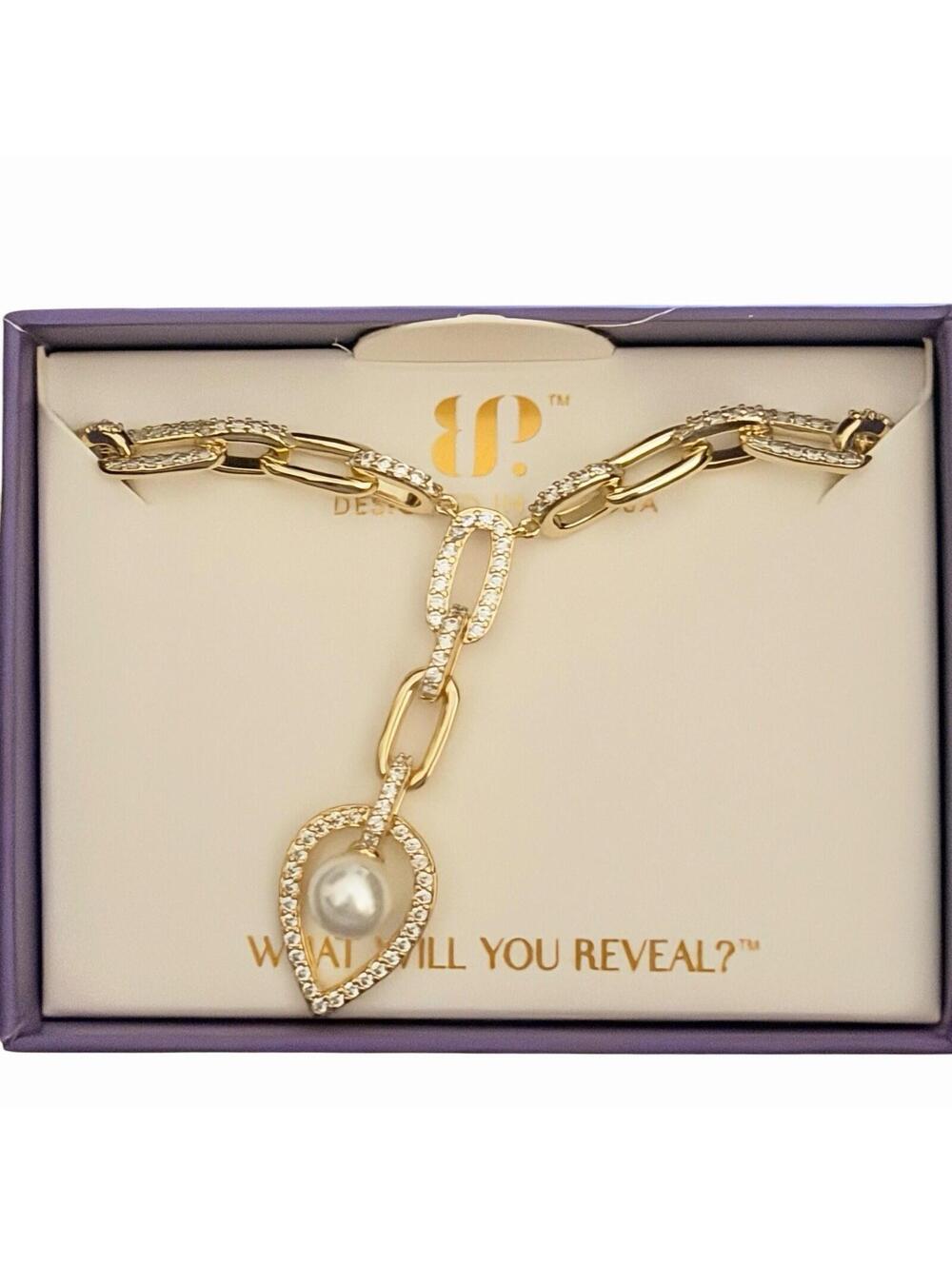 Bomb Party June 2026 Necklace “ It’s Got To Be Mine” Pearl On Yellow Gold